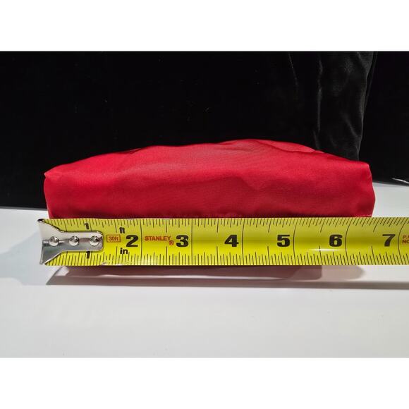 Authentic Prada Triangle Logo Plate Cosmetics Pouch Vera Nylon Rosso w/OrigCards - Picture 5 of 9